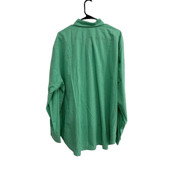 Ralph Lauren Mens Classic Fit Green Gingham Button Down Shirt 2XB - Picture 2 of 9
